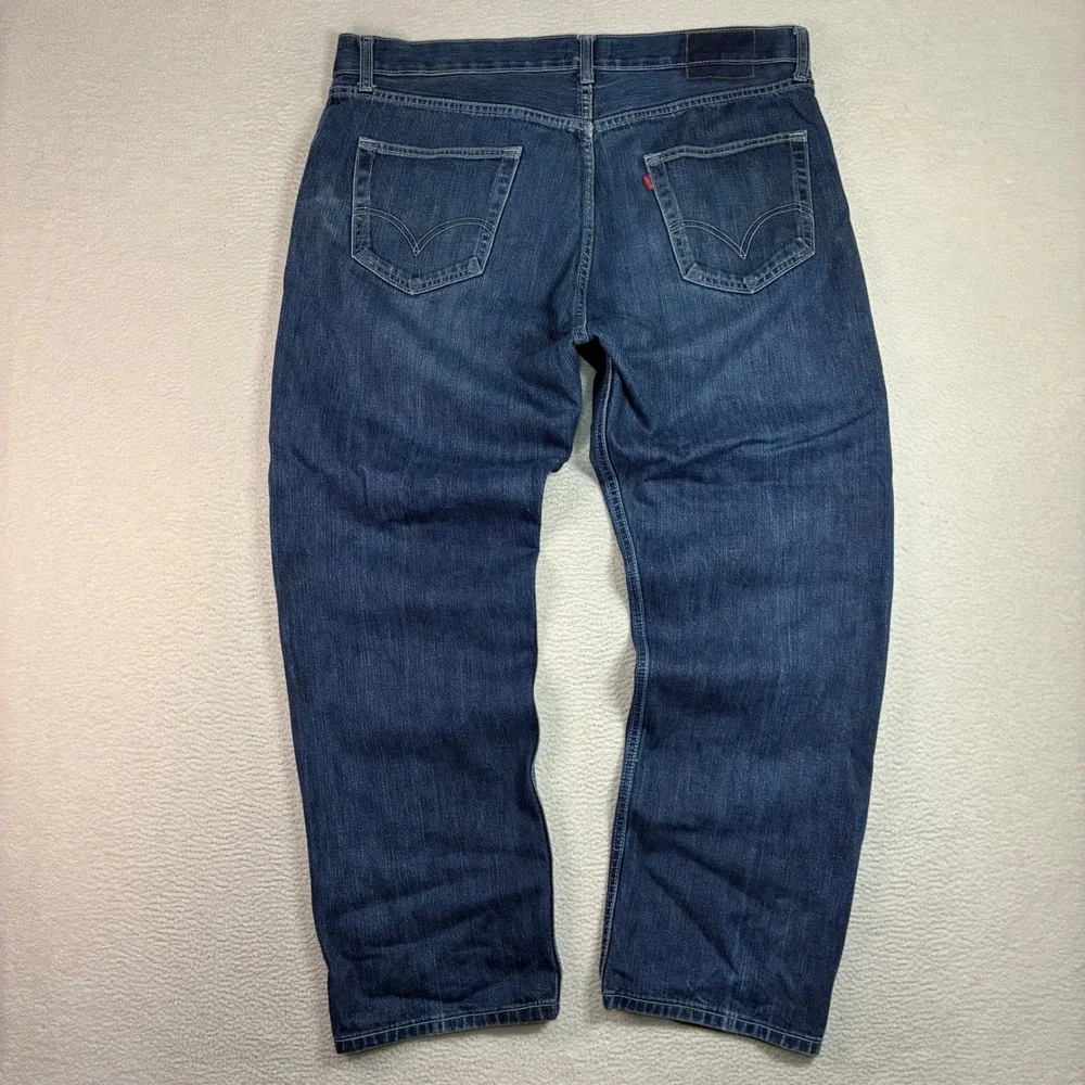 Vintage Levis 501 Straight Jeans Men 40x31 Blue Fade Button Fly Y2K 90s Made USA